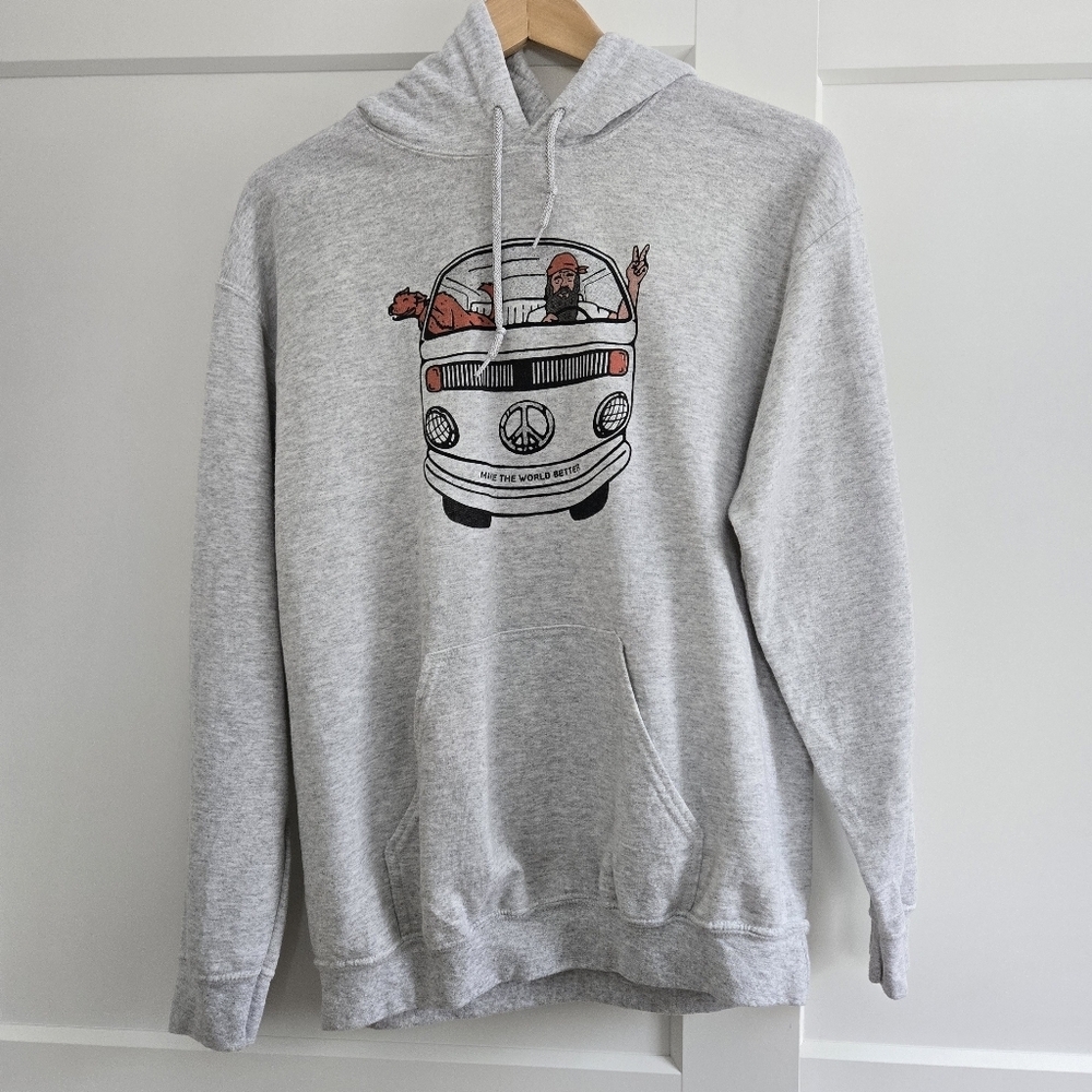 Volkswagen Bus Gray Medium Graphic Beyond Boundaries Life Hoodie